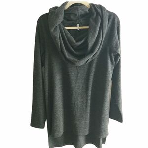 1. State Sweater Women's Size S Dark GrayStretch Oversized Cowl Neck